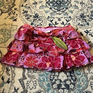 Farm Rio Sweet Floral Mini Skirt